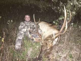 Chad Stinger Elk at 495 yards. Shot in Montana